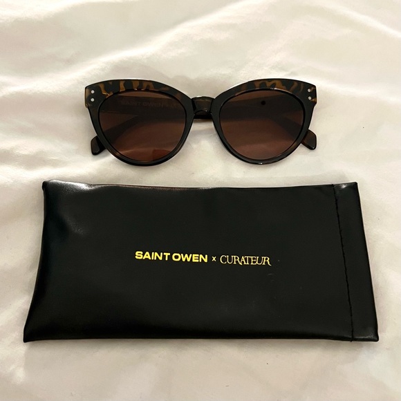 Saint Owen x Curateur Wylde Tortoise Shell Sunglasses - Picture 1 of 7